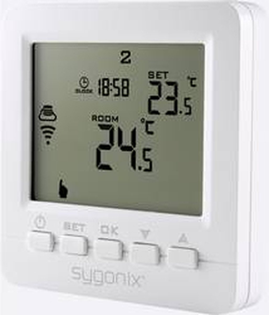 Sygonix SY-4500820 Thermostat sans fil encastré programme hebdomadaire 1 pc(s)