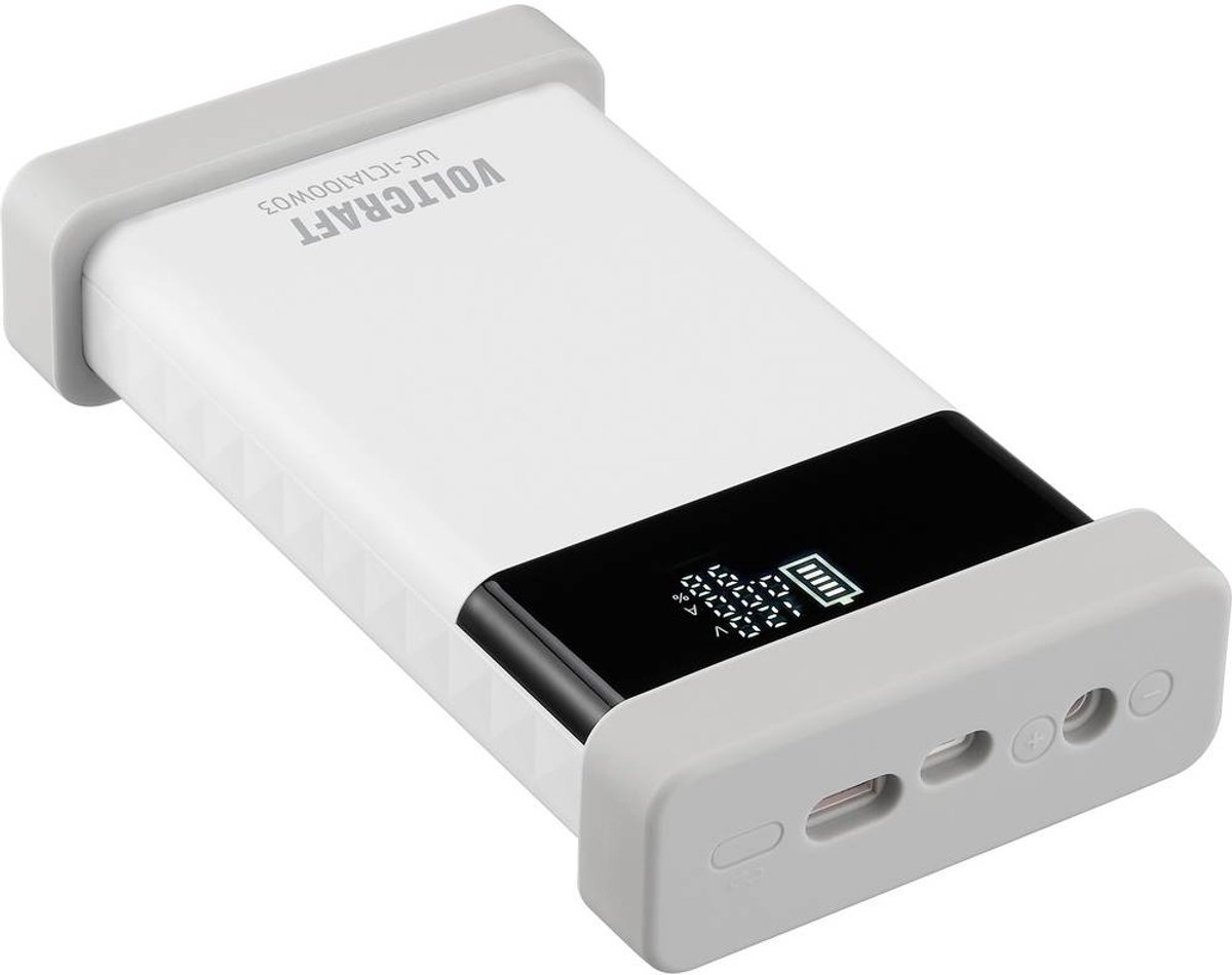 VOLTCRAFT UC-1C1A100W03 Chargeur USB 100 W 1x USB-C®, 1x USB-A Power Delivery 3.0 blanc pur