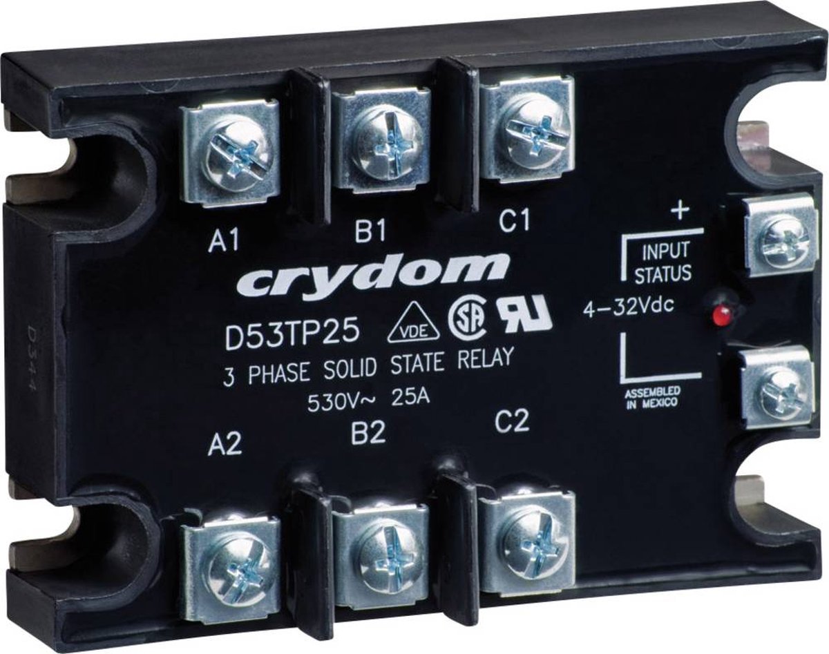 Crydom Relais à semi-conducteurs D53TP25D 25 A Tension de contact (max.): 530 V/AC à commutation au zéro de tension 1 pc(s)