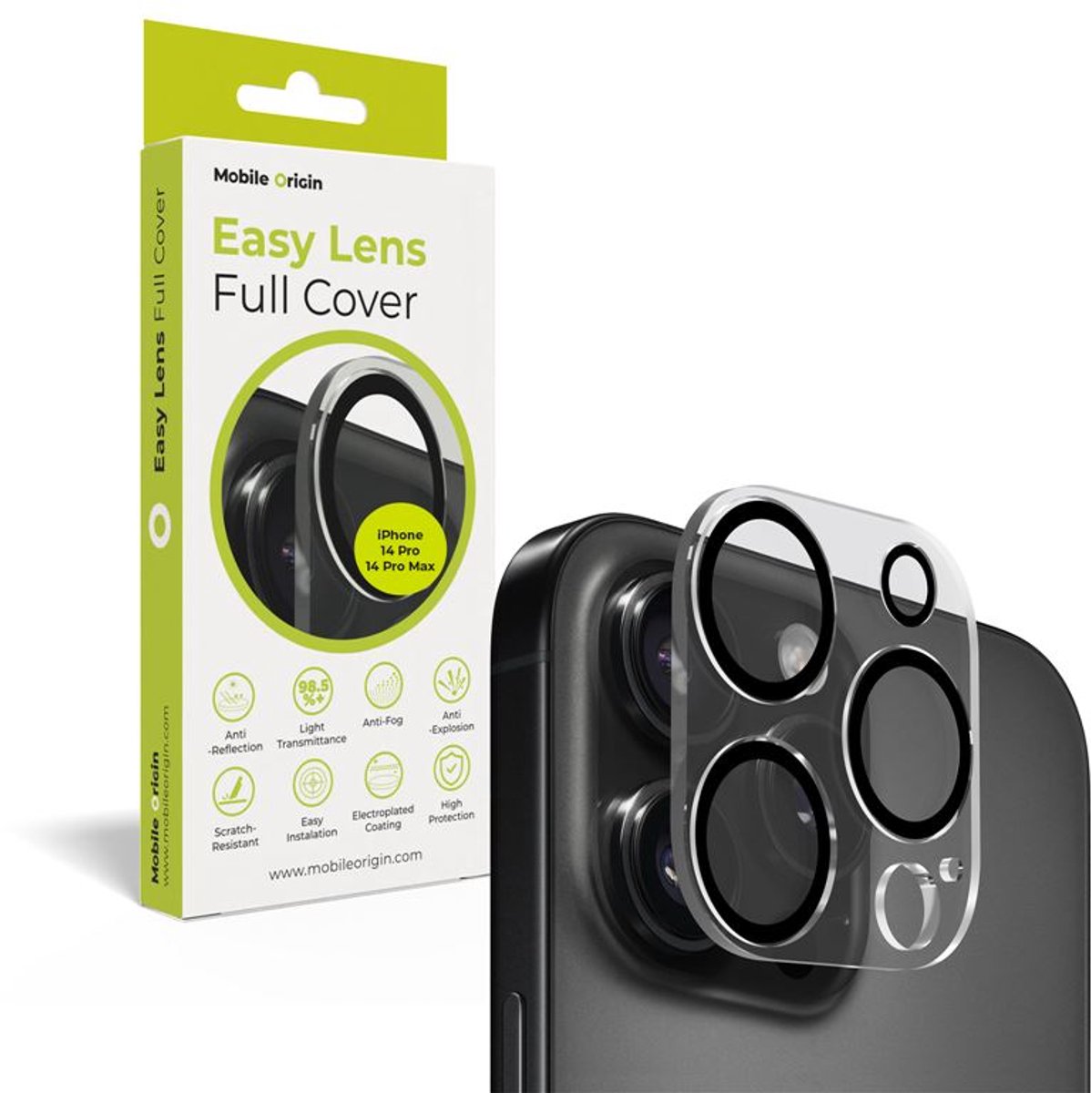 Mobile Origin Easy Lens full cover - clear - iPhone 14 Pro / 14 Pro Max