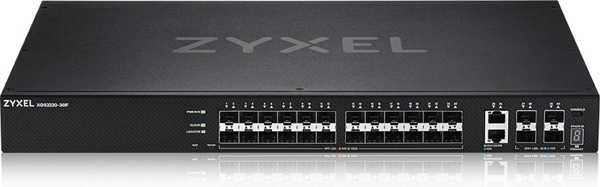 ZyXEL XGS2220 Series XGS2220-30F - switch - L3 access NebulaFLEX Cloud - 24 ports - Managed - rack-mountable