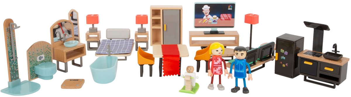 Small Foot - Wooden Dollhouse Furniture Modern Com