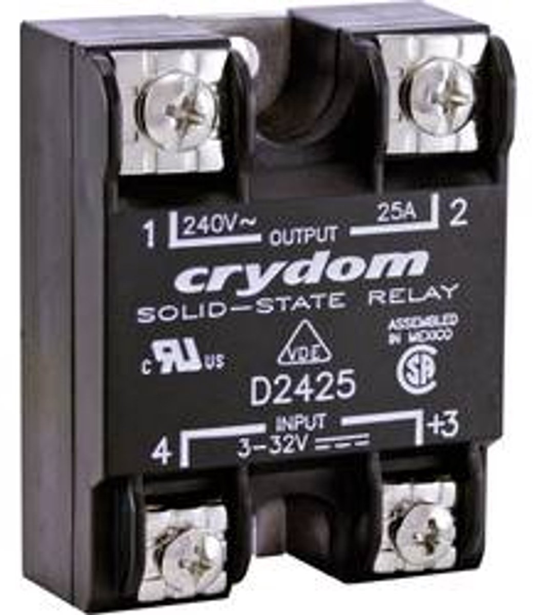 Crydom Relais à semi-conducteurs D2425-10 25 A Tension de contact (max.): 280 V/AC à commutation instantanée 1 pc(s)