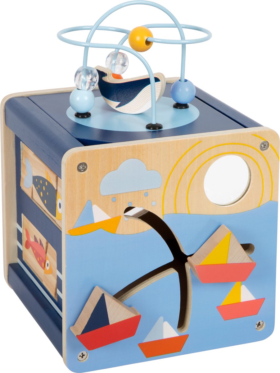 Small Foot - Wooden Activity Cube Ocean