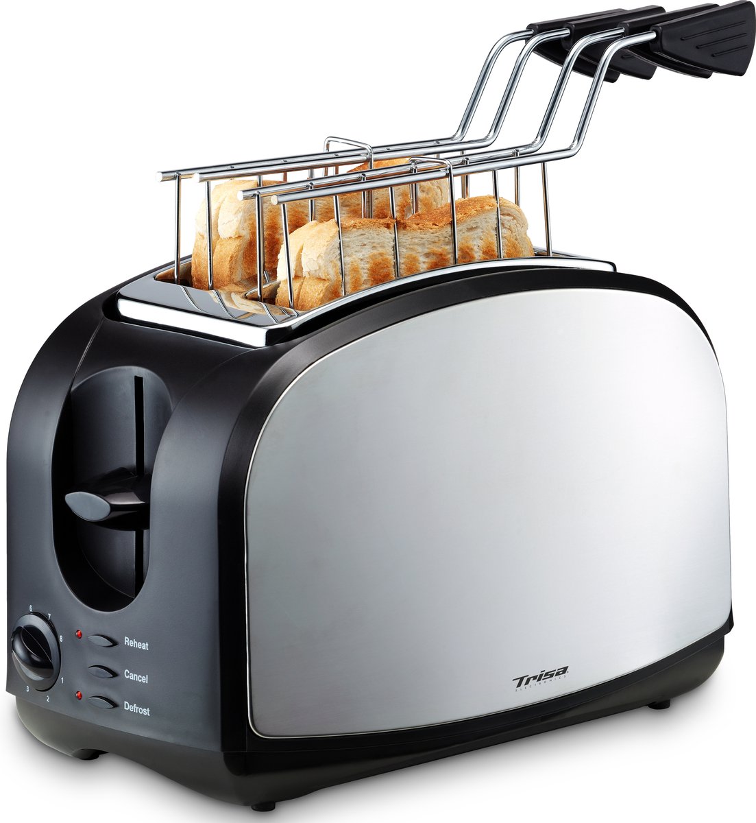 Trisa Crispy Snack Grille-pain acier inoxydable, noir
