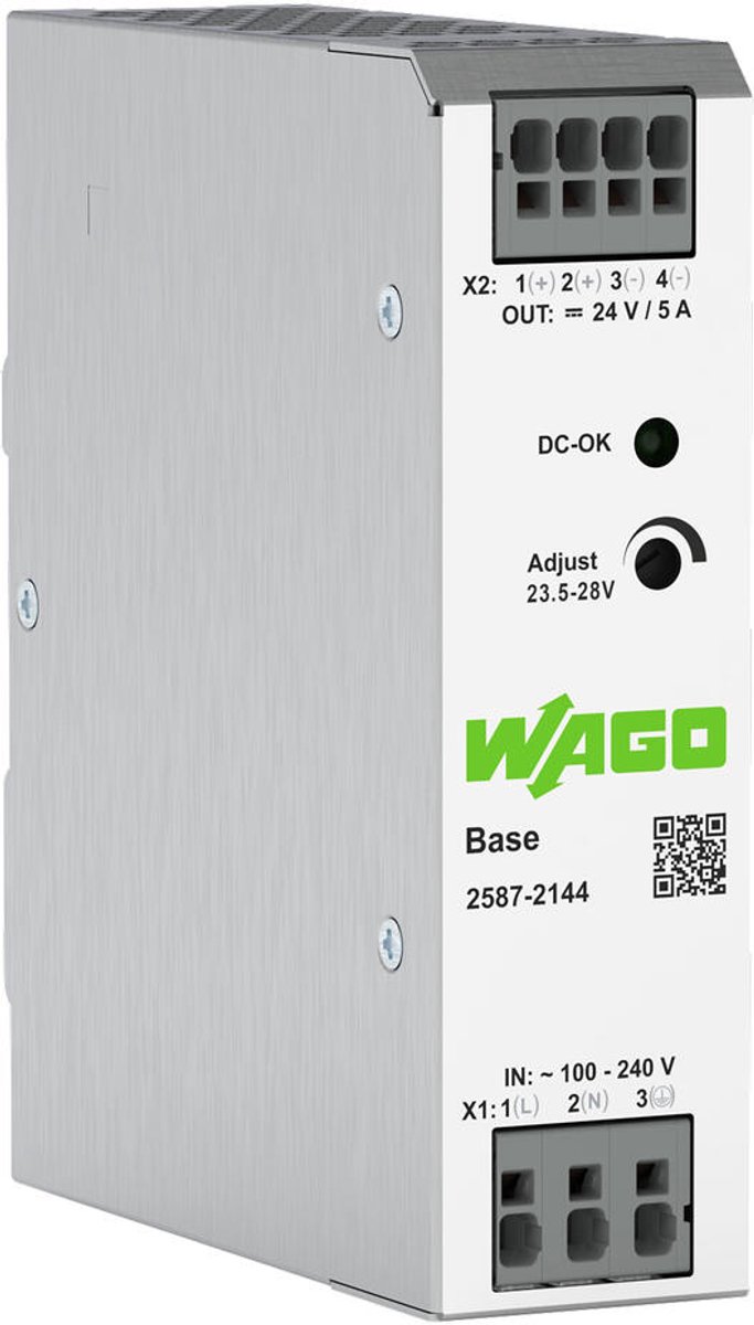 WAGO 2587-2144 Alimentation rail DIN 24 V/DC 5 A 120 W Nbr. de sorties:1 x Contenu 1 pc(s)