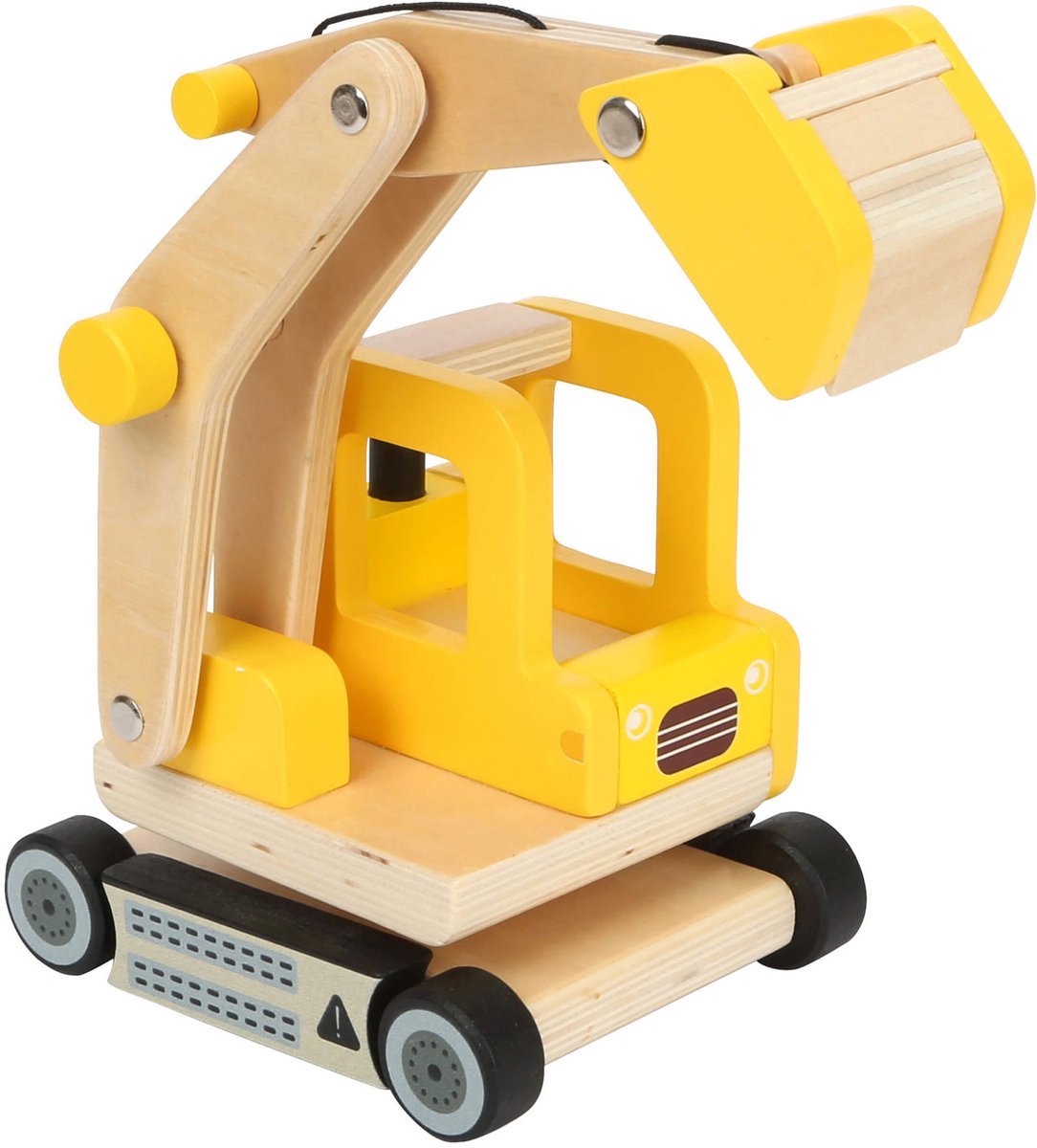 Small Foot - Wooden Excavator Yellow