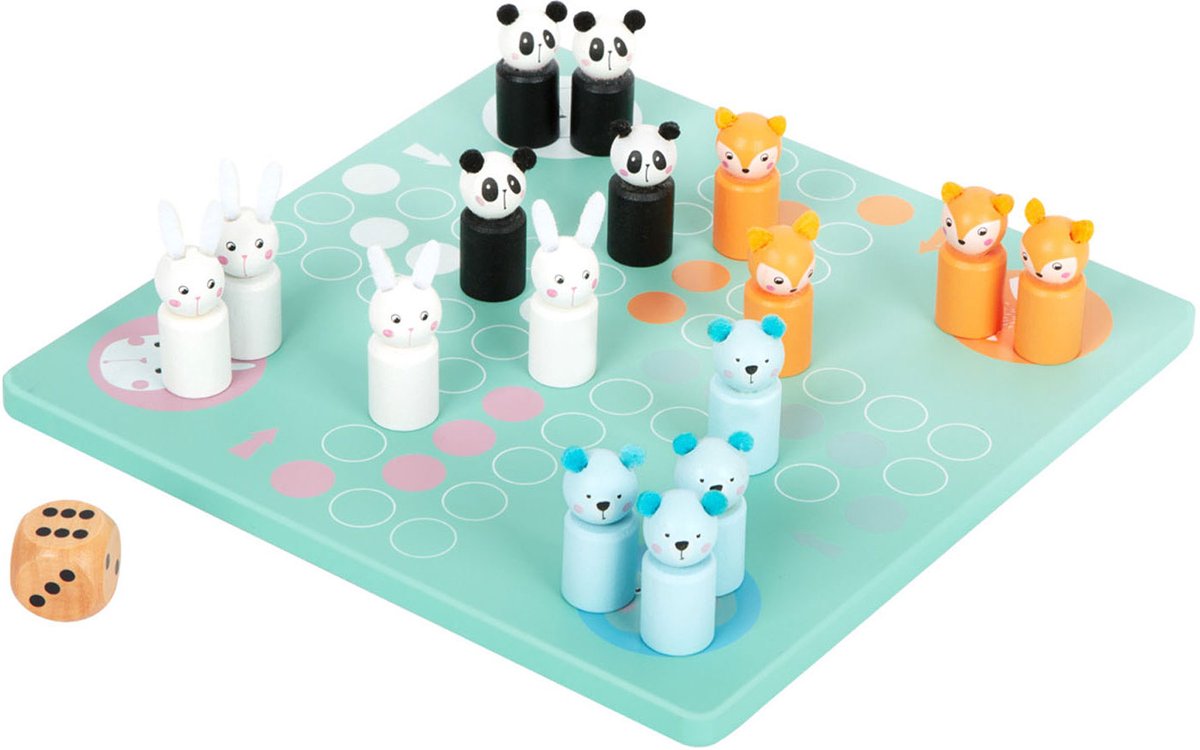 Small Foot - Ludo Game Animals Wood