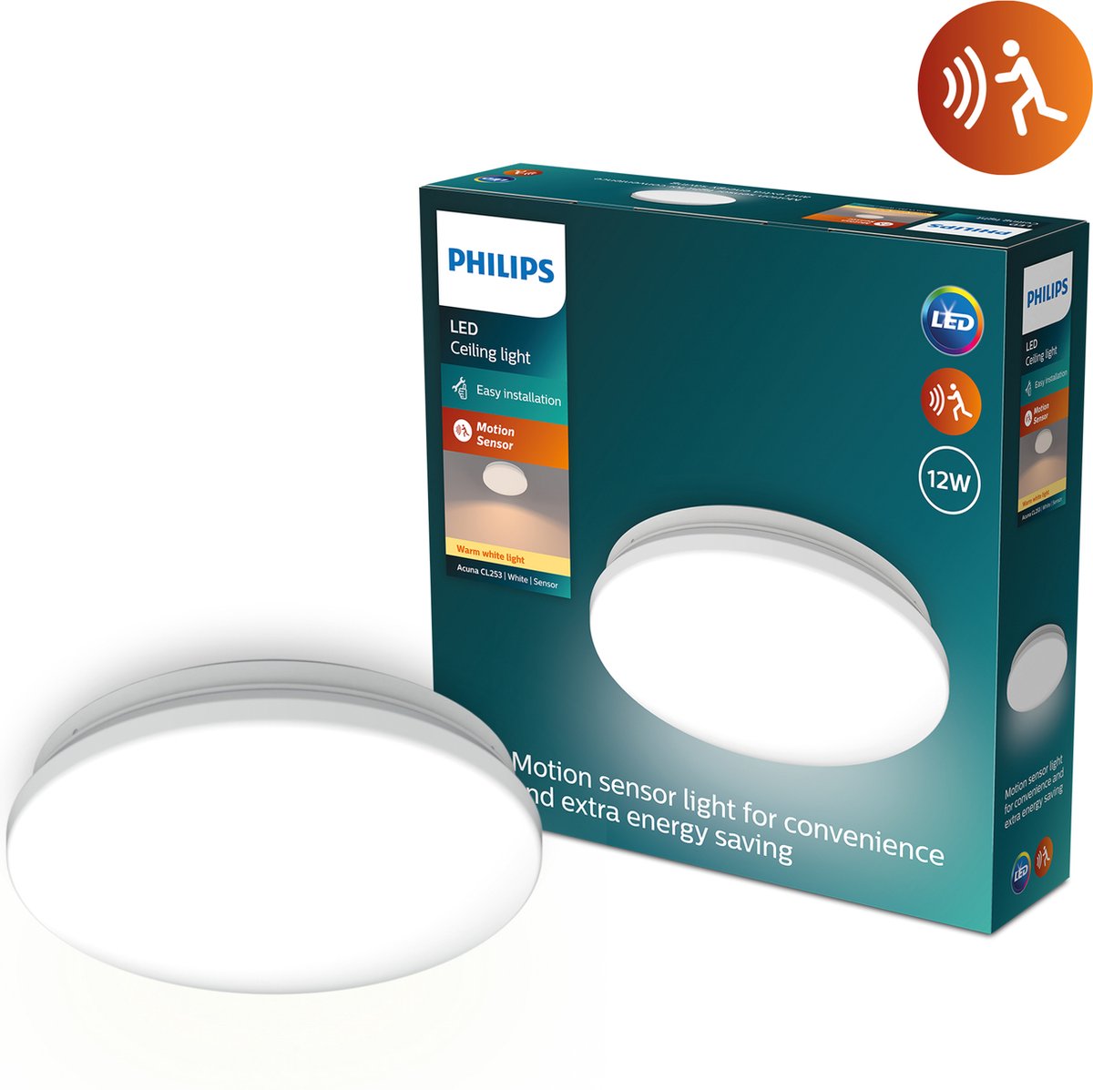 Philips Acuna CL253 RD 12W 27K W HV Sensor G2