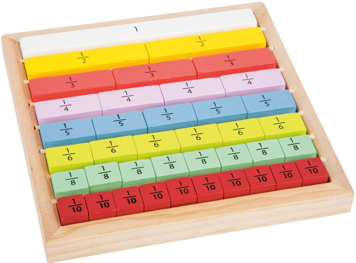 Small Foot Wooden Cubes with Fractions