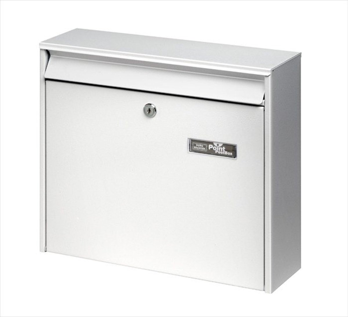 Burg Wächter 61120 MAIL 5877 W Boîte aux lettres acier blanc avec serrure à clé