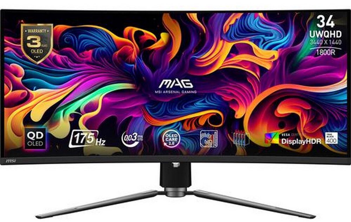 34" MSI MAG 341CQP QD-OLED