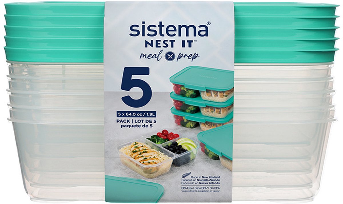 Sistema Meal Prep 5Pack1.9L