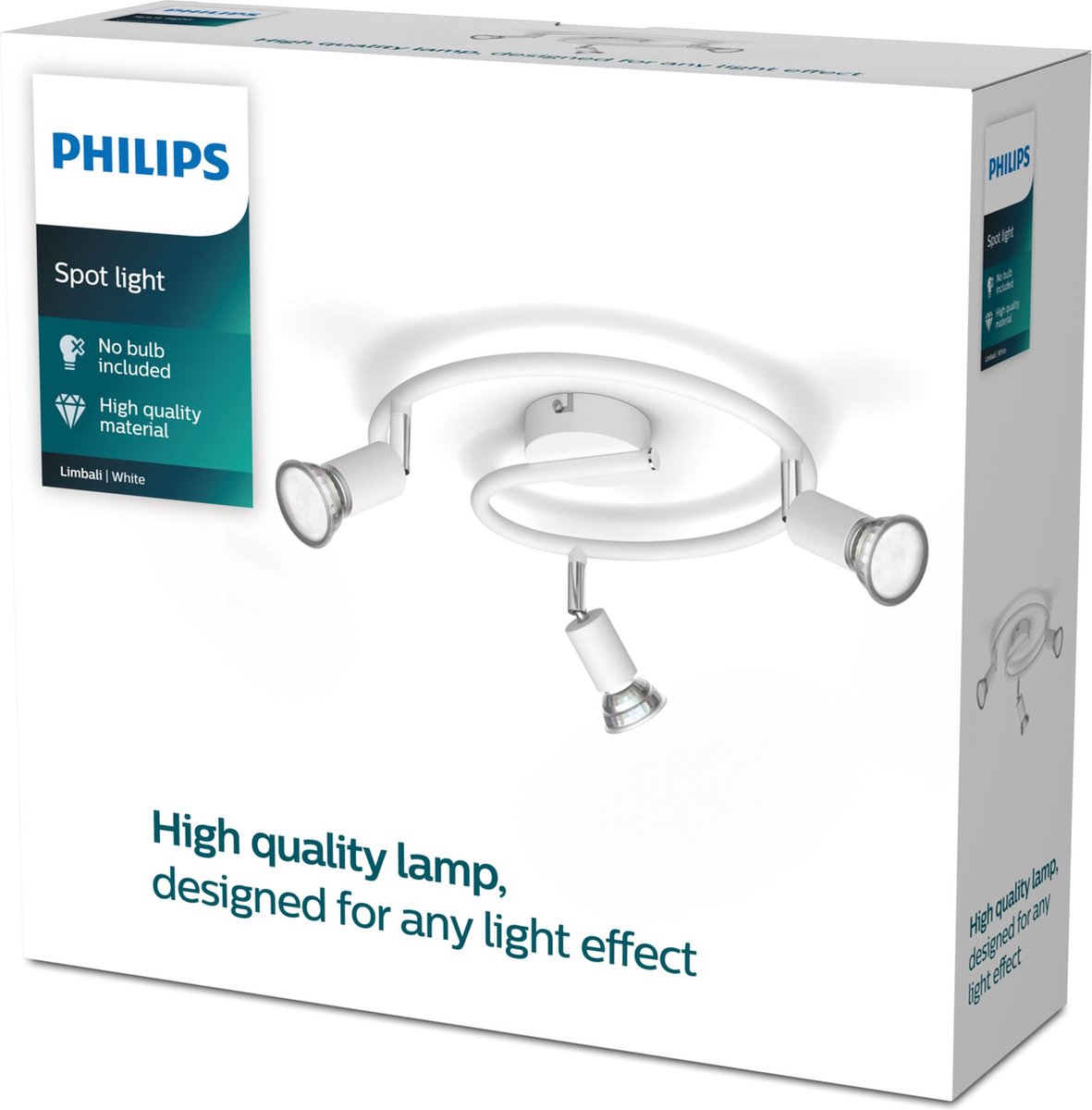 Philips Limbali 3-spotrondel, hvid