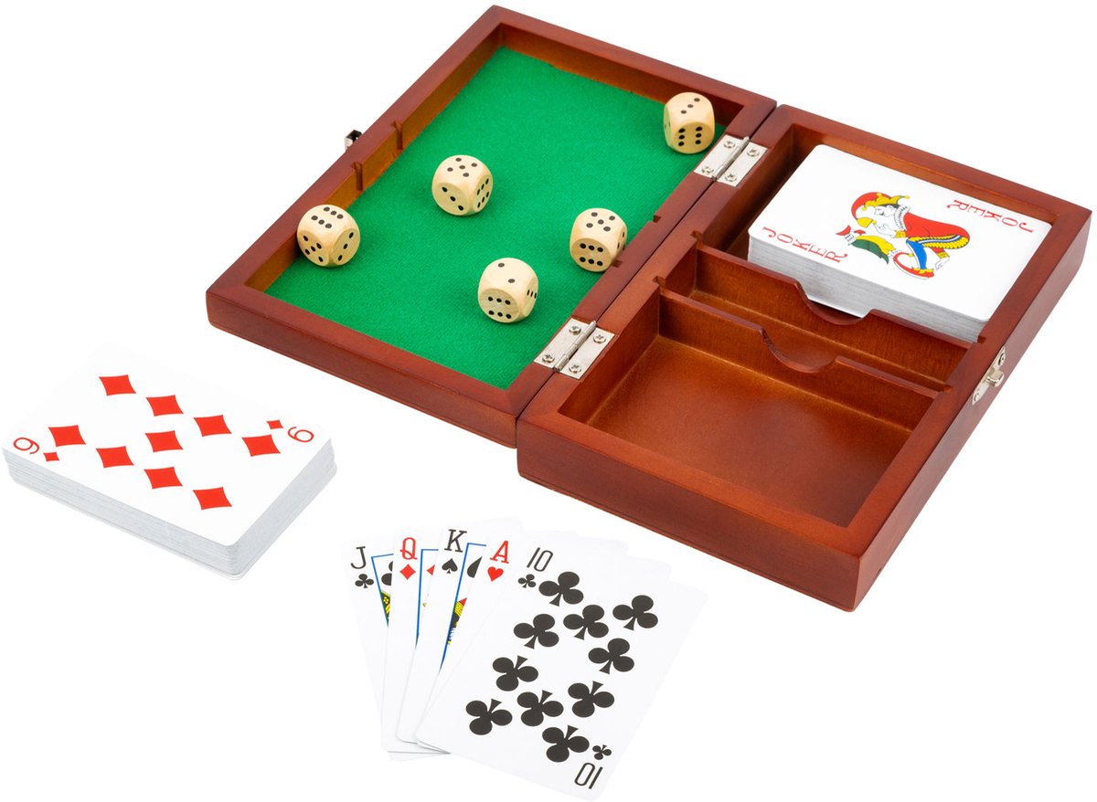 Small Foot - Playing Cards and Dice Game in Wooden
