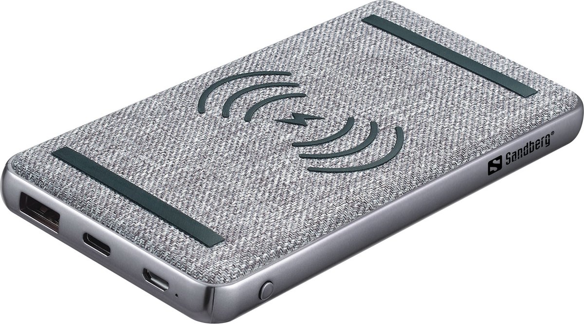 Sandberg Powerbank 10000 PD20W+Wireless - 10000 mAh