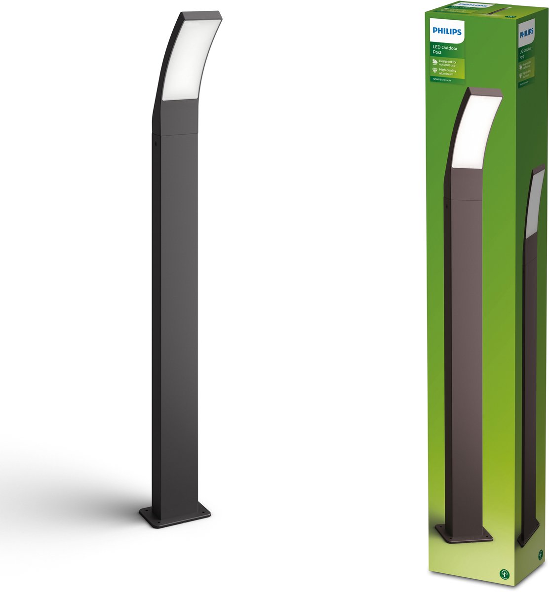 Philips Spray havelampe, 12W, 2700K, antracit