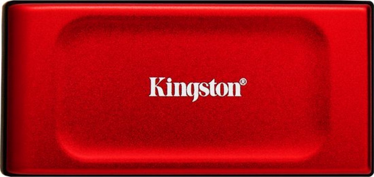 Kingston XS1000 Portable SSD - 1TB - Ekstern SSD - Rød - USB 3.2 Gen 2