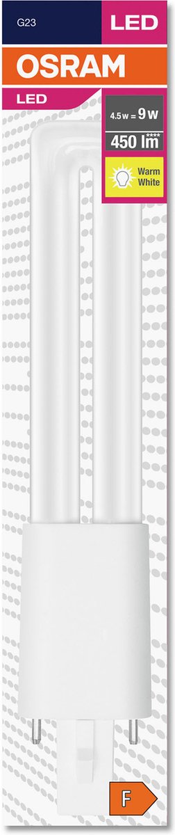 Osram LED pære DULUX S 4W/830 (9W) EM+230V G23