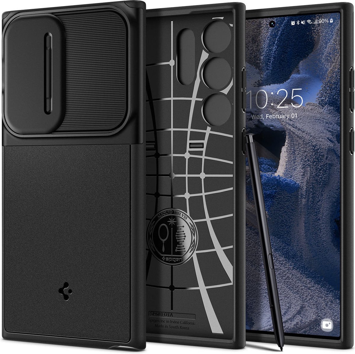 Spigen Optik Armor - black - Samsung Galaxy S23 Ultra