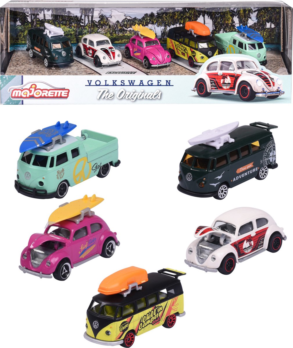 Majorette VW The Originals 5 Pieces Pack