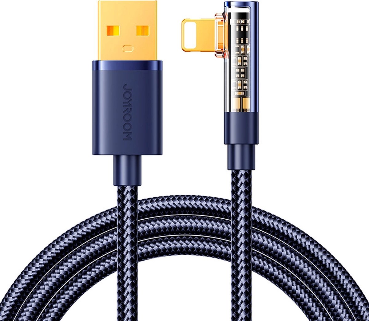 Joyroom Gaming Cable S-UL012A6 Lightning (angled) / USB-A (straight) 2.4A 1.2 m - blue