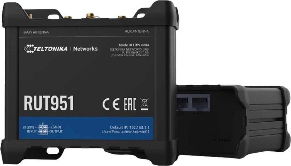 Teltonika RUT951 Routeur LTE Modbus, MQTT, Ethernet