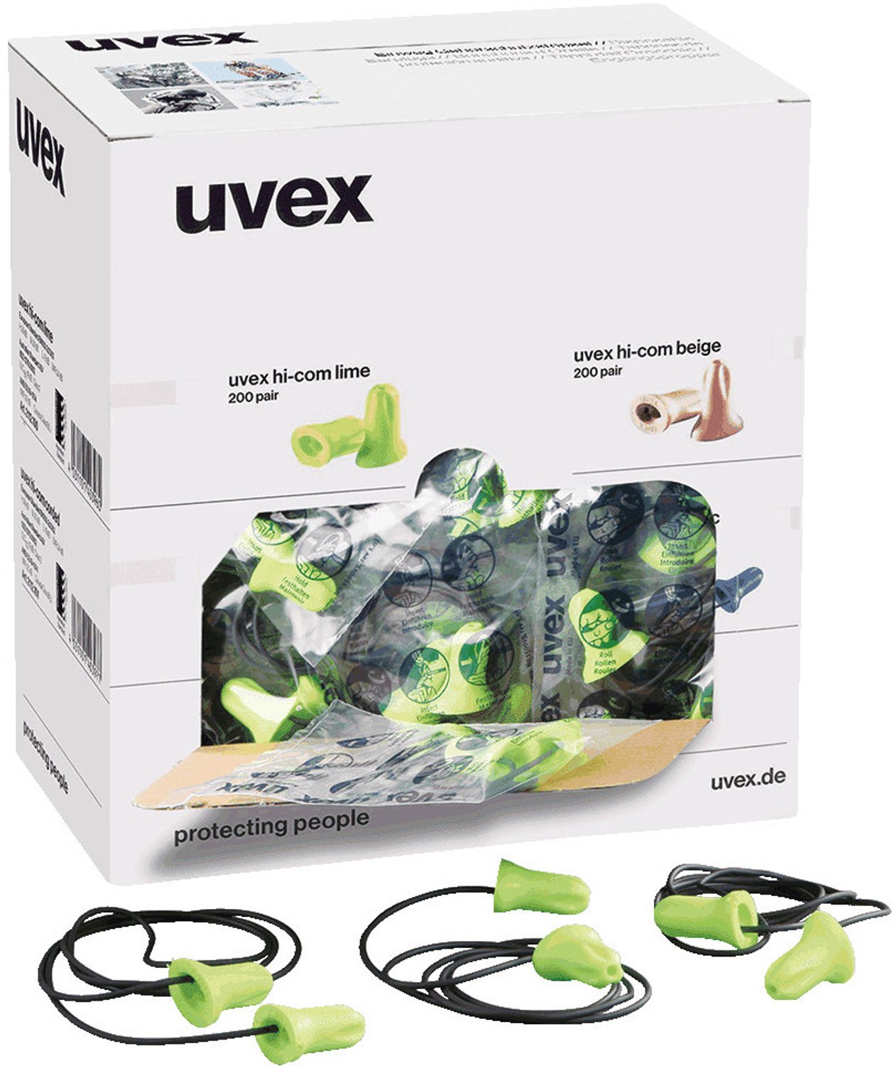 uvex 2112101 hi-com Bouchons doreille 24 dB réutilisable 100 paire(s)