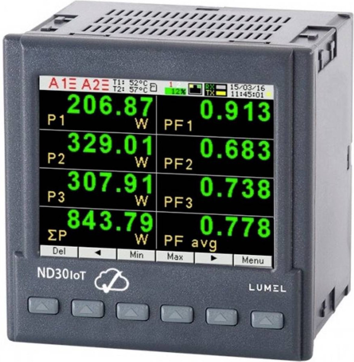 Lumel ND30IoT 1121MSM0 Appareil de mesure numérique pour rail