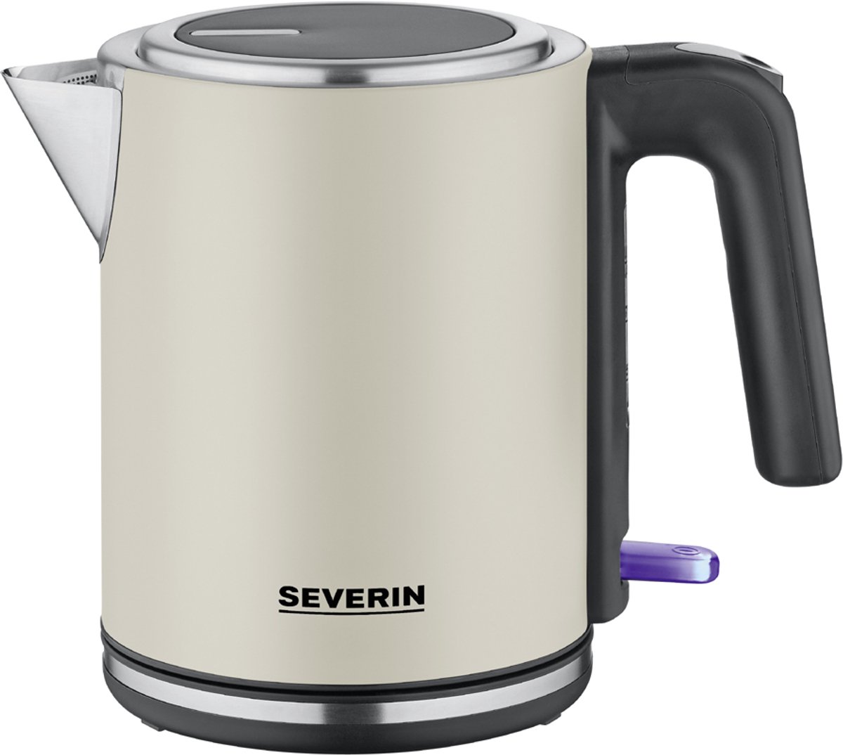 Severin 9577 Bouilloire sans BPA, voyant lumineux beige, noir
