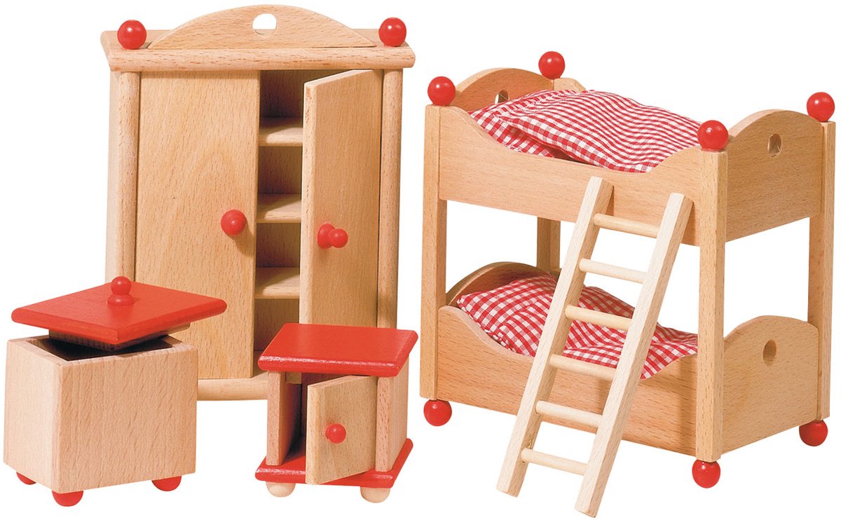 Goki Dollhouse Furniture Children's room