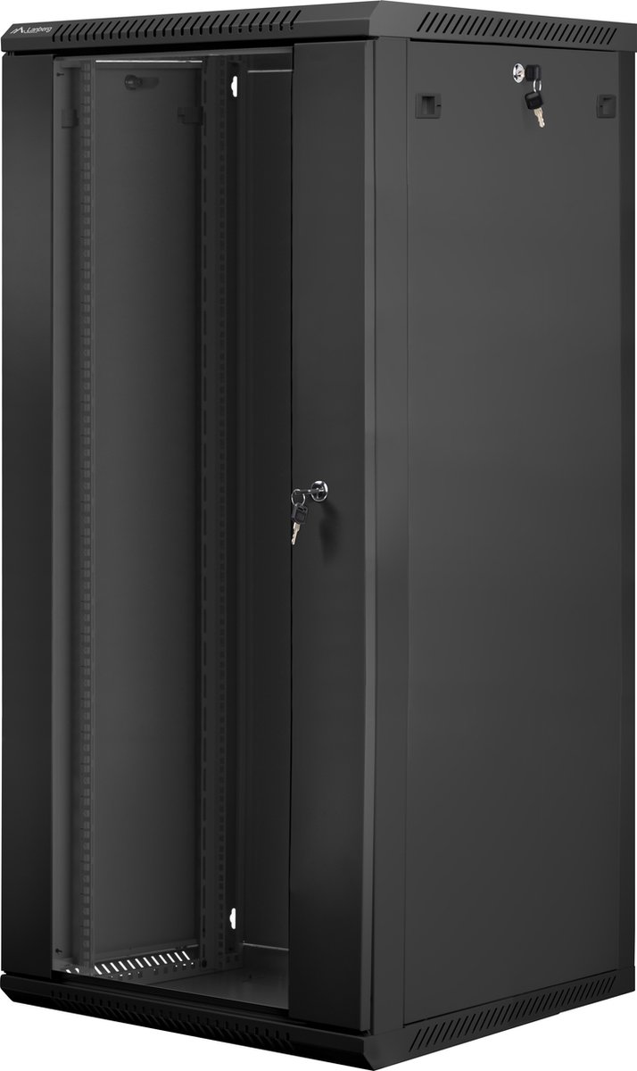 Lanberg WF01-6627-10B - 27U - Wall Mount Rack Cabinet