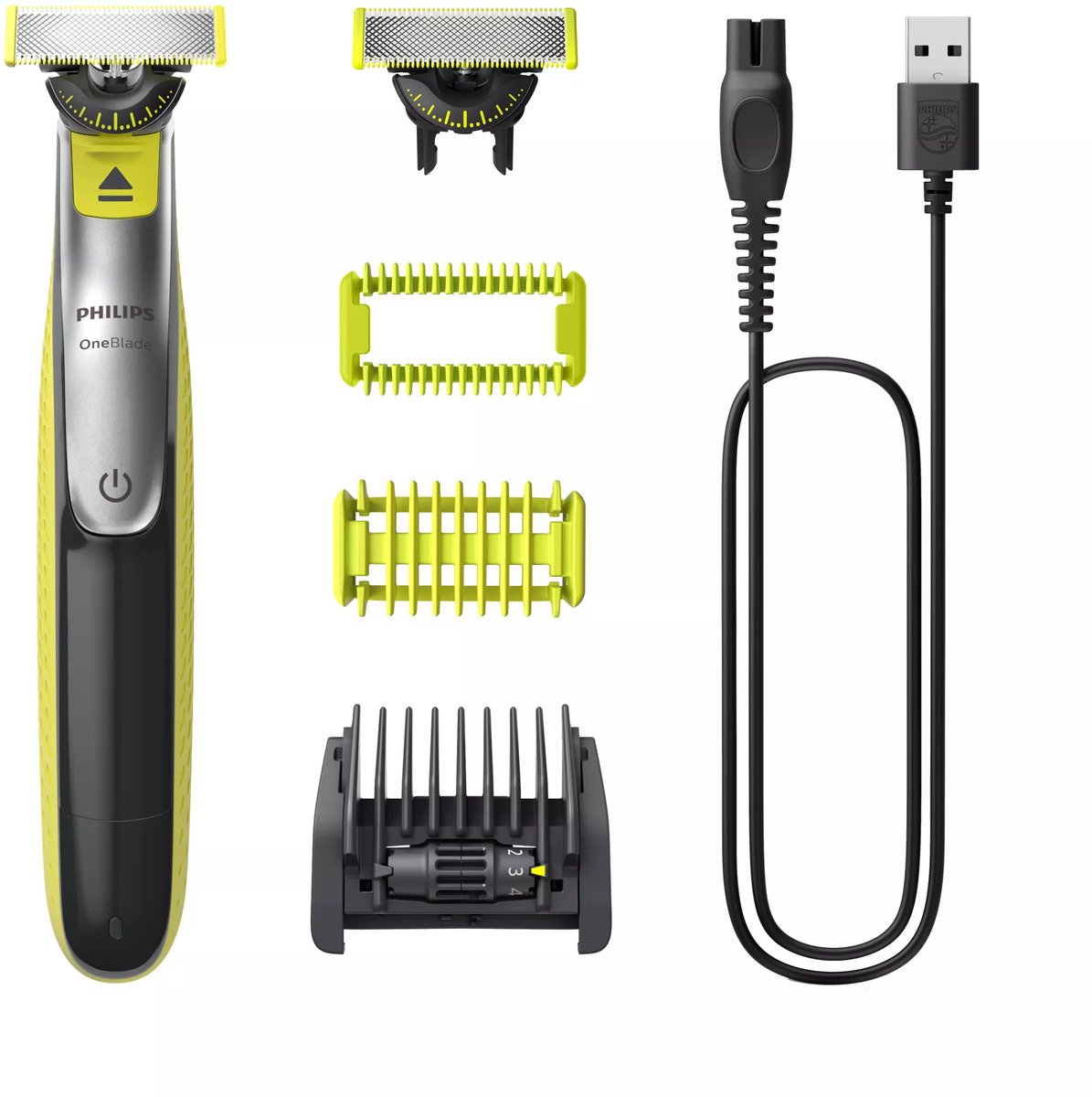 Philips OneBlade 360 QP2834 - trimmer - lime green/charcoal grey