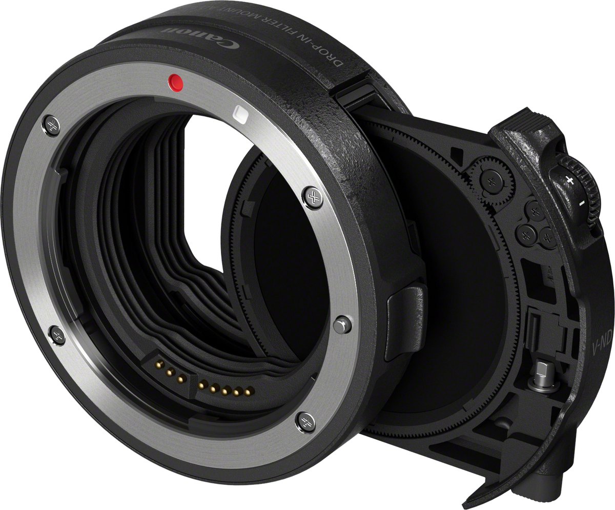 Canon Drop-in Filter Mount Adapter EF-EOS R with Drop-in Variable ND Filter A