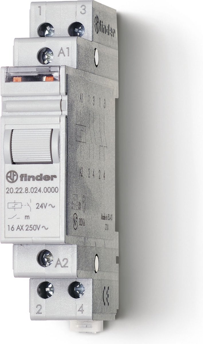 Télérupteur pour profilé Finder 20.22.9.024.4000 2 NO (T) 24 V/DC 16 A 4000 VA 1 pc(s)