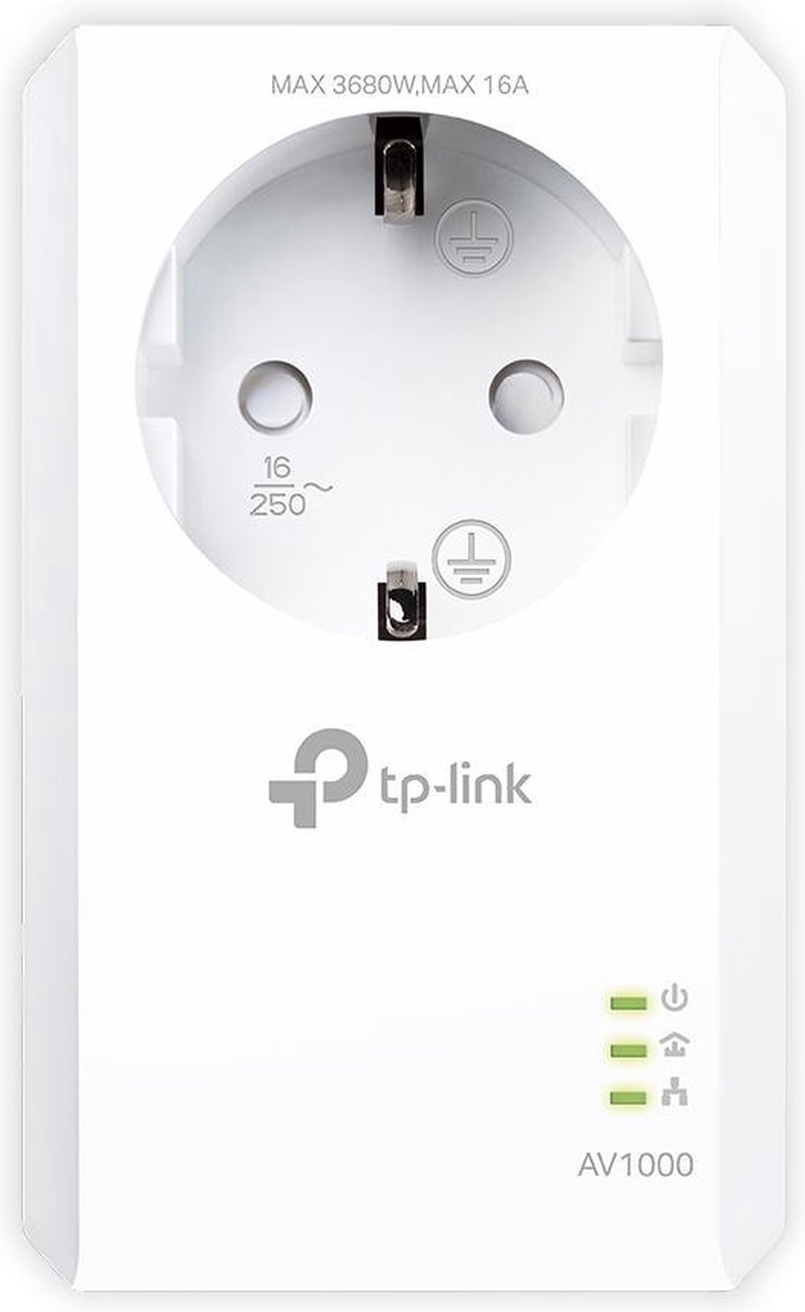 TP-Link Powerline TL-PA7017P AV1000 Gigabit Passthrough Powerline Adapter Homeplug / PowerLine