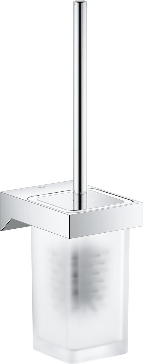 Grohe Selection Cube Toiletbørste + holder hvid/krom