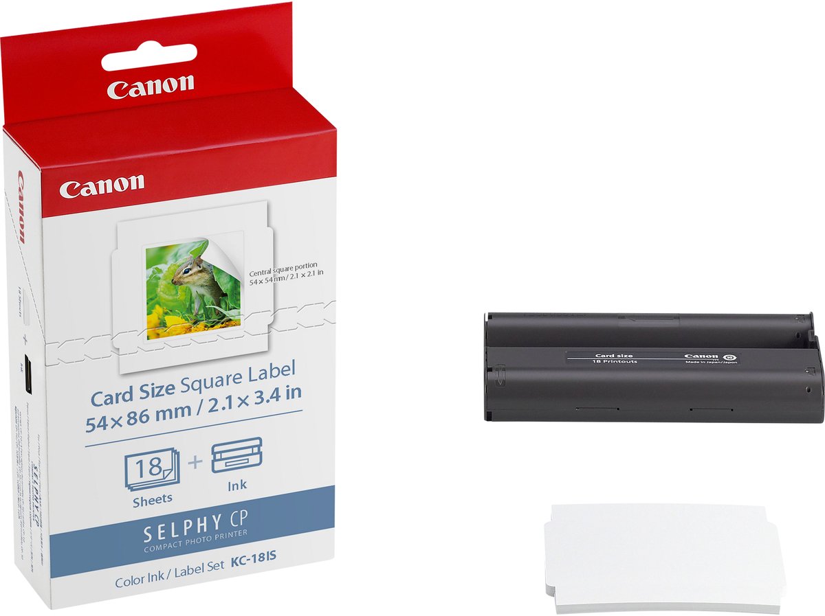 Canon KC-18IS Color Ink Stickers Set for Selphy