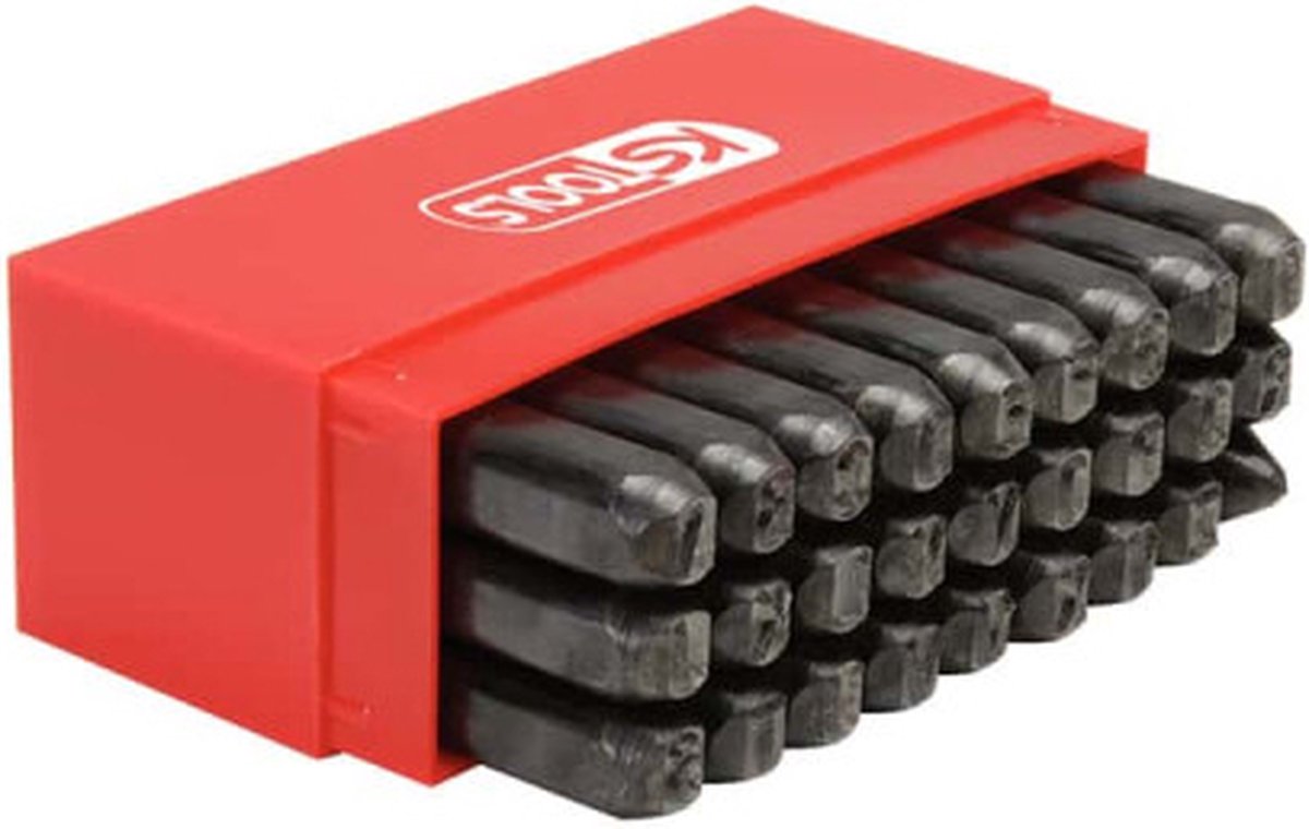 KS Tools 156.0468 Jeu de poinçons lettres