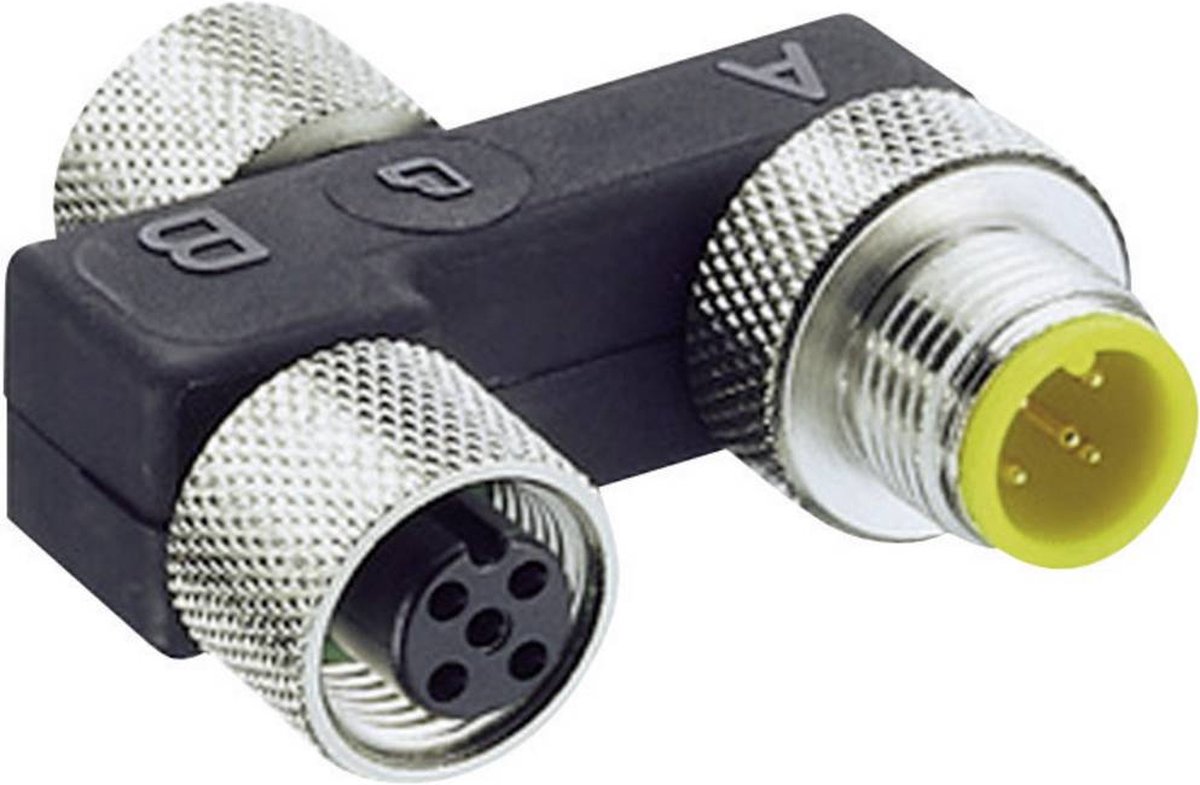 Répartiteur passif M12 filetage métal Lumberg Automation 0906 UTP 101 7843 1 pc(s)