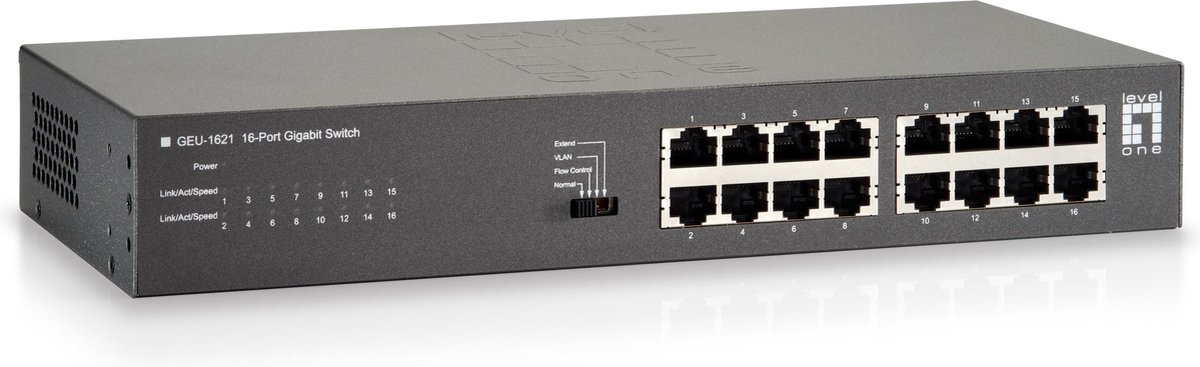 LevelOne GEU-1621 - switch - 16 porte