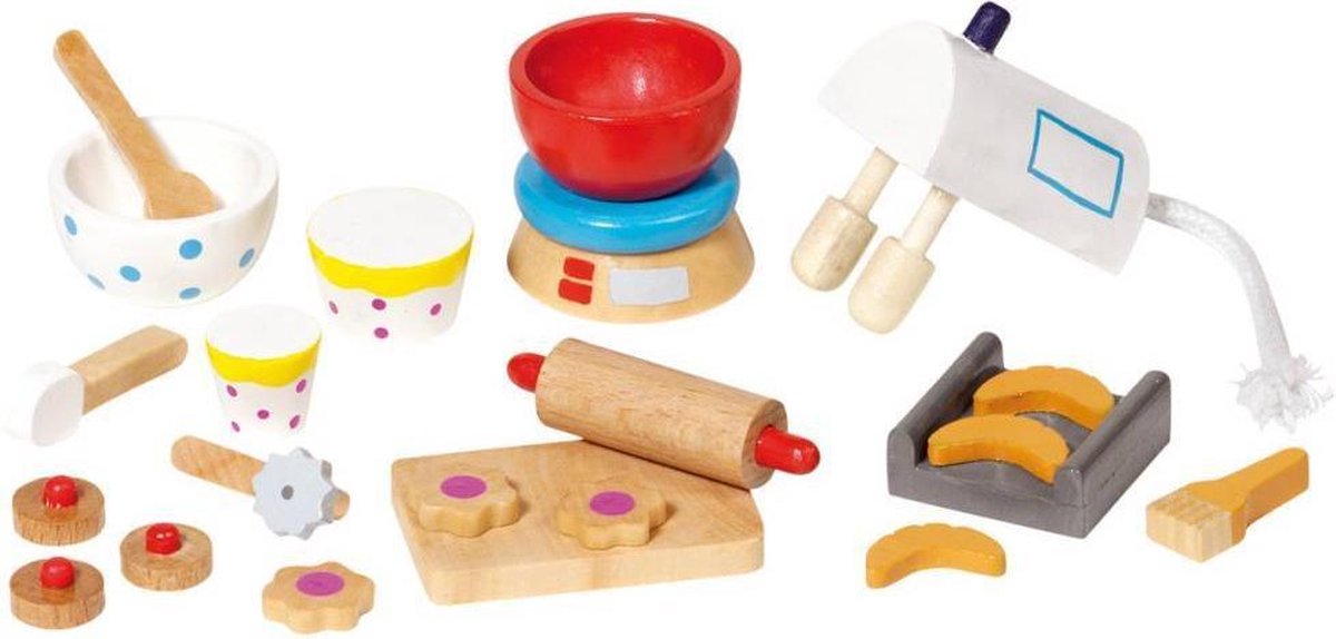 Goki Dollhouse Baking Set 22pcs.