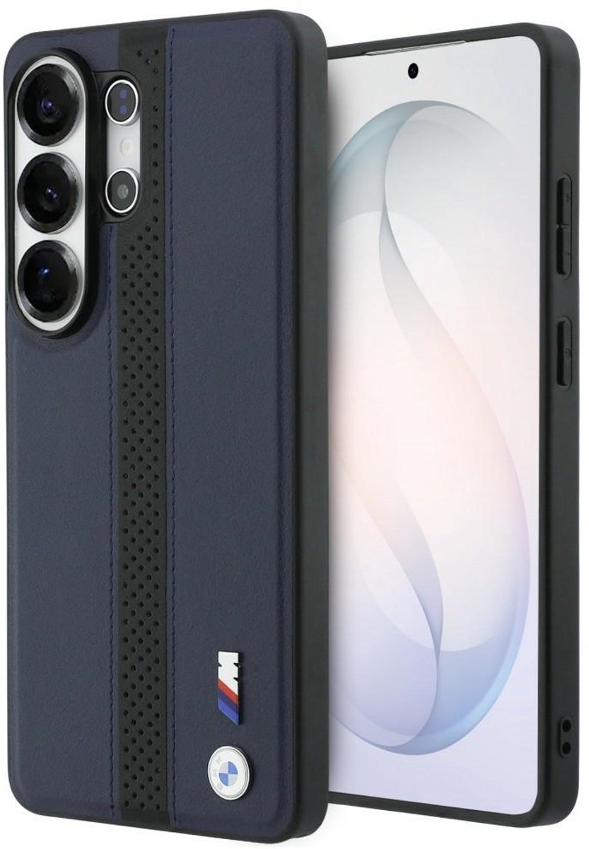 BMW Perforated Stripe Logo MagSafe Case for Samsung Galaxy S26 Ultra - Navy Blue