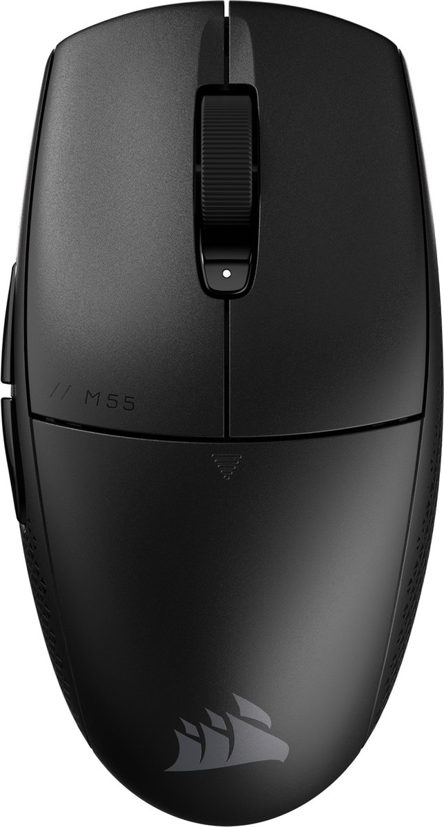 Corsair M55 Wireless - Gaming Mus - Optisk - 6 knapper - Sort