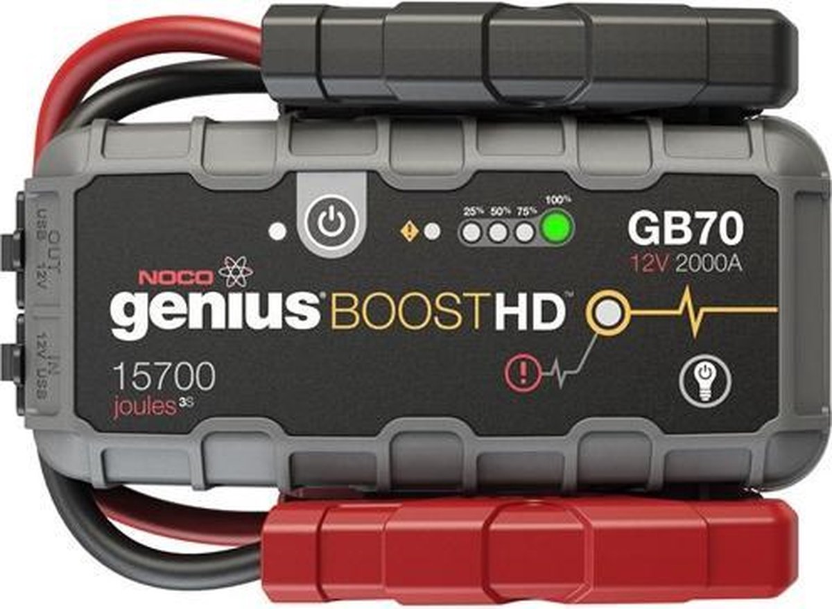 NOCO Aide au démarrage GB70 Boost 12V 2000A GB70 Courant daide au démarrage (12 V)=2000 A lampe de travail