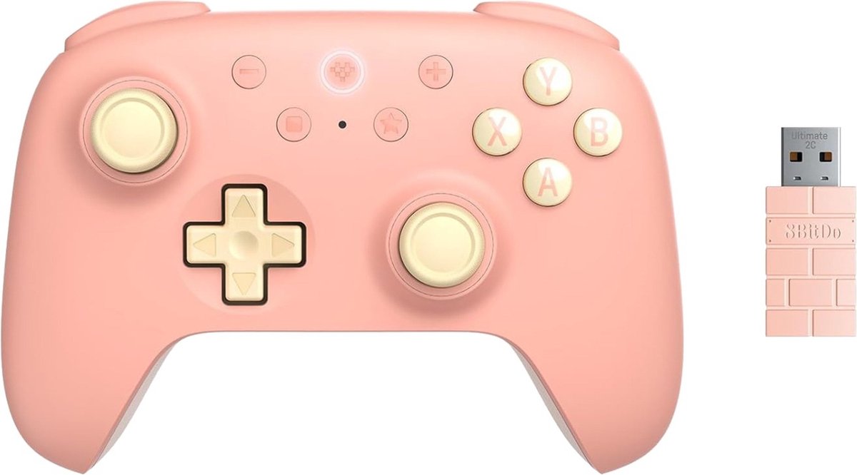 8BitDo Ultimate 2C 2.4G - Hall Effect - PC - Peach - Wireless Controller - Android