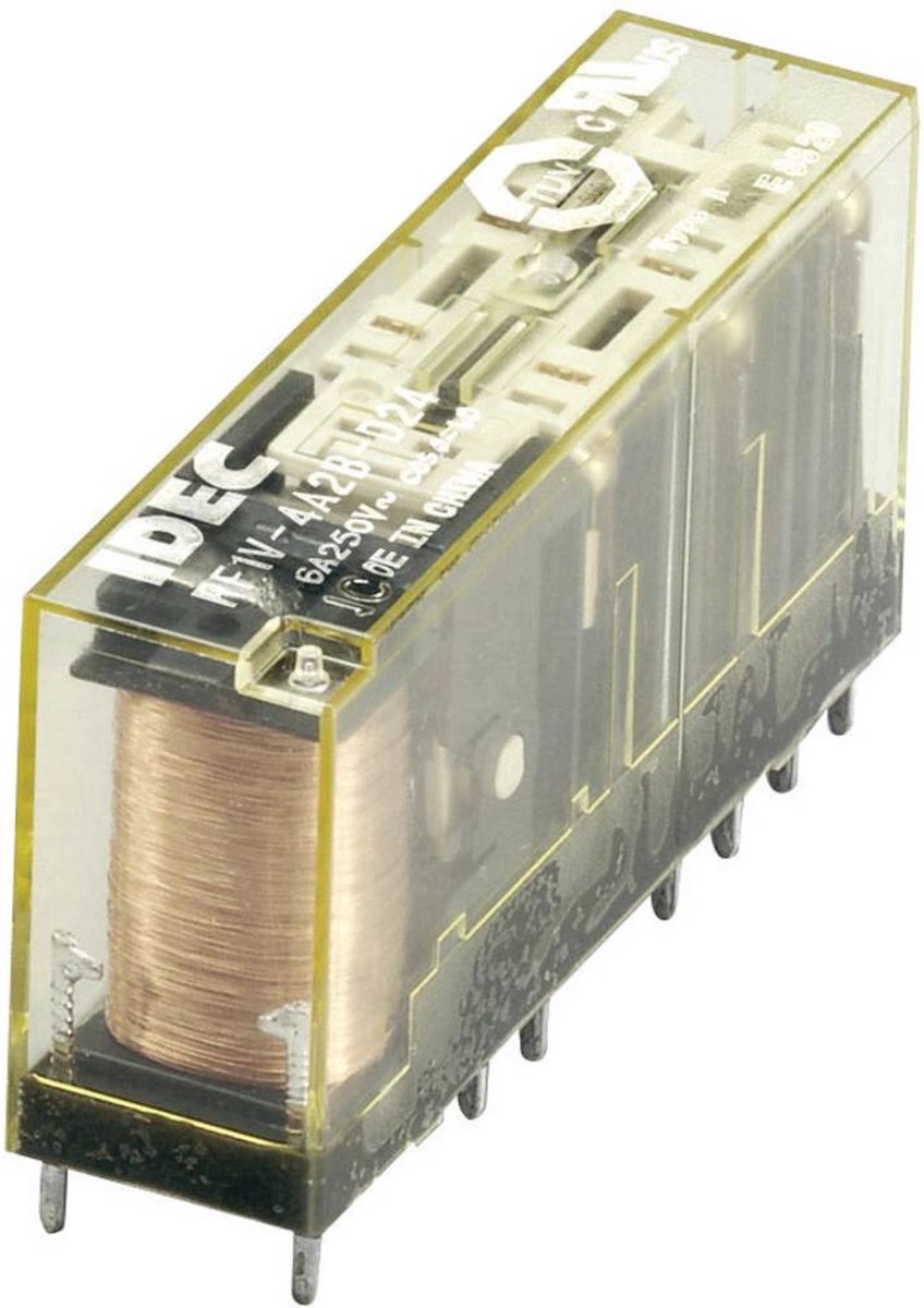 Idec RF1V-4A2BL-D24 Relais pour circuits imprimés 24 V/DC 6 A 4 NO (T), 2 NF (R) 1 pc(s)