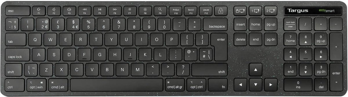 Targus EcoSmart - keyboard full size - QWERTY - UK - black Input Device - Tastatur - Engelsk - UK - Sort