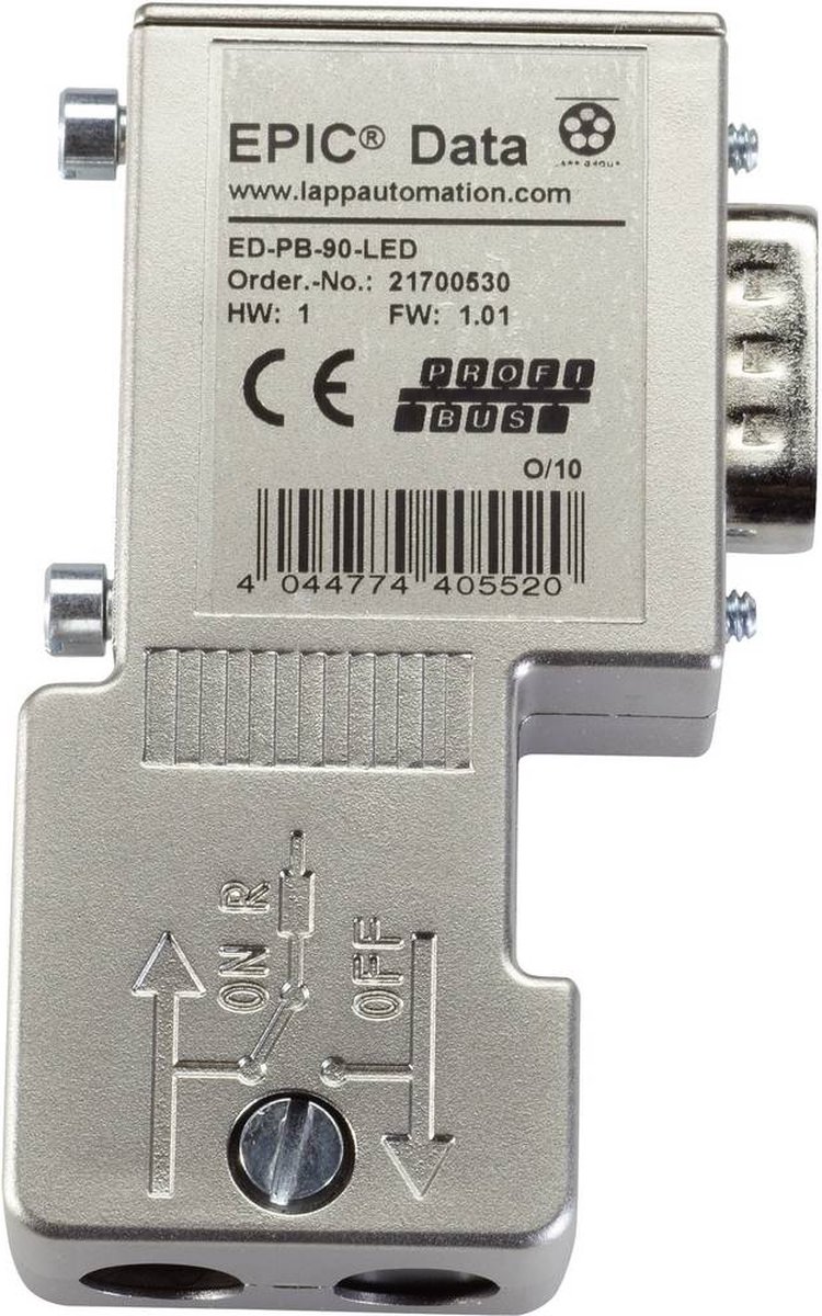 Connecteurs EPIC® Data PROFIBUS à 90° LED à visser 1 pc(s) LAPP EPIC® ED-PB-90-LED-S 21700530