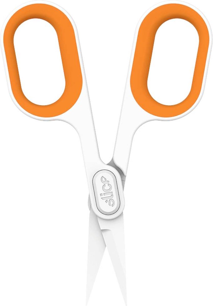 Slice 10546 Ciseaux universels gauchers, droitiers 132 mm orange, blanc